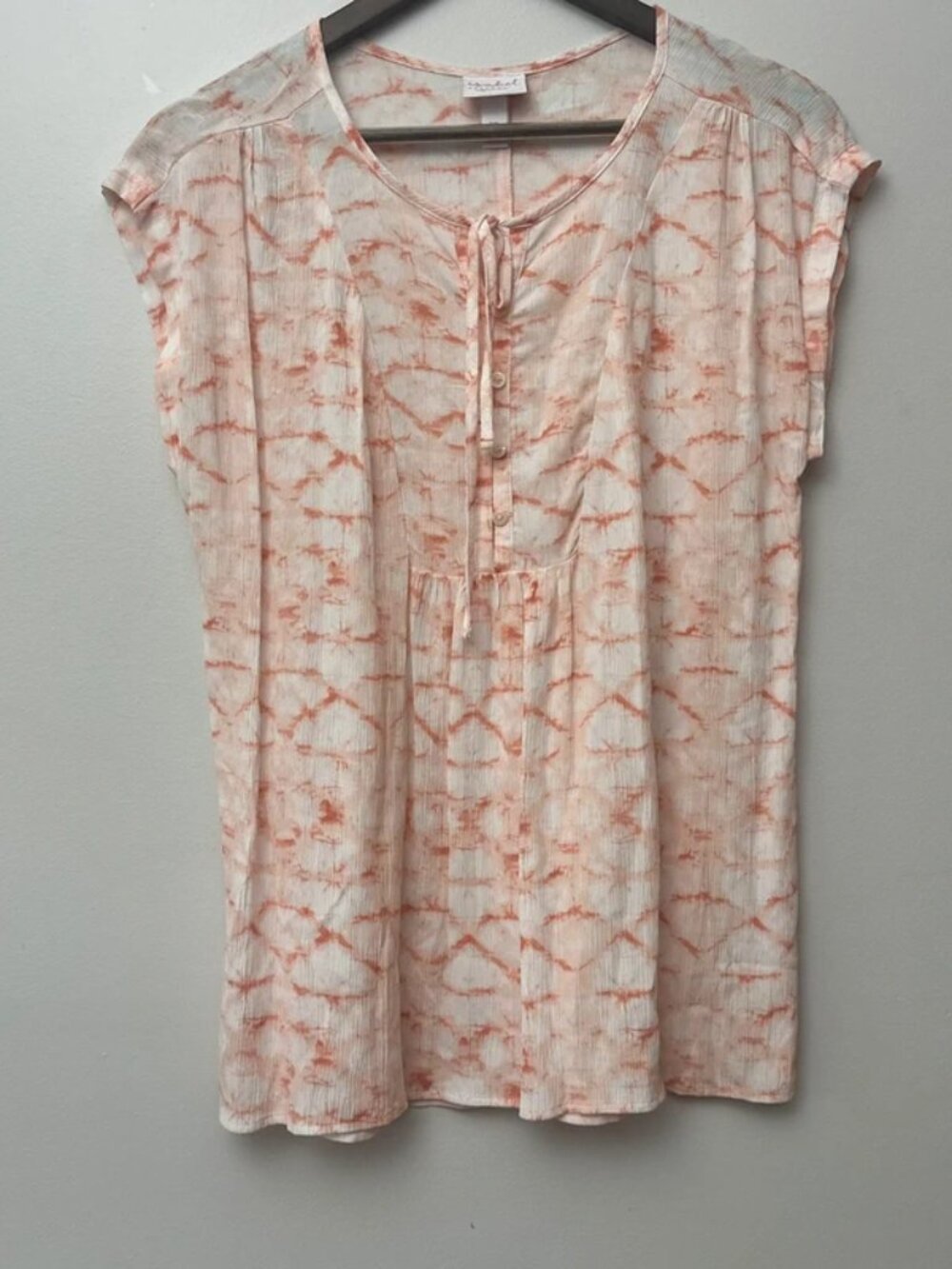 Isabel Maternity Peach/White Top XS